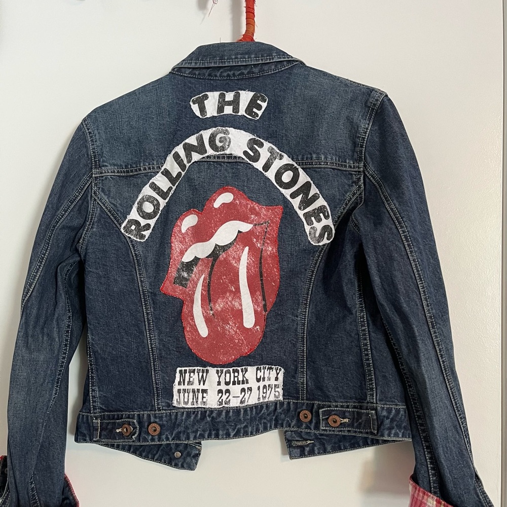Inspired by the Rolling Stones denim jacket.